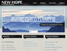 Tablet Screenshot of new-hope.ca
